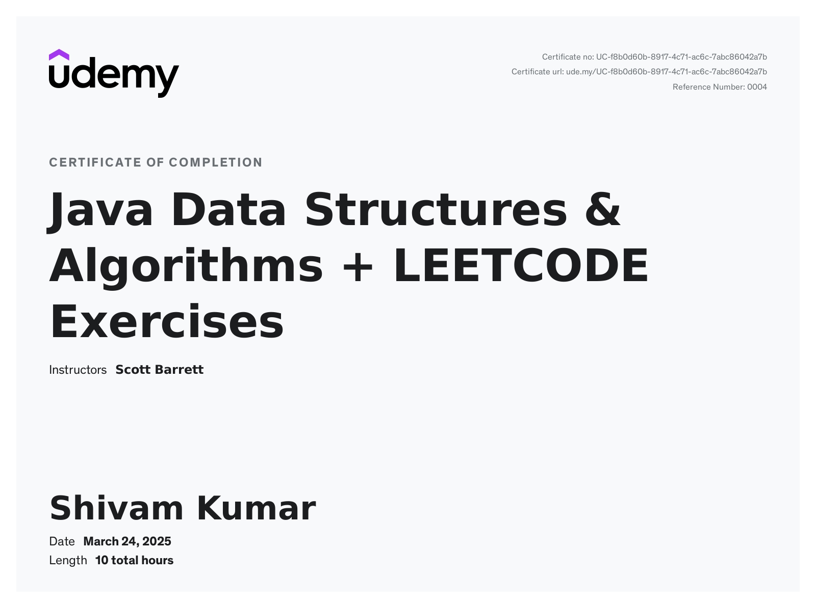 CSE Portfolio | Shivam Kumar